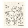Sweetgum Schwammtuch Lucky Kitty